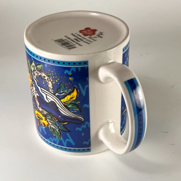 Vtg Hilo Hattie Hawaii Whale Hibiscus Ceramic Coffee Tea Cup Mug Souvenir - Picture 9 of 14
